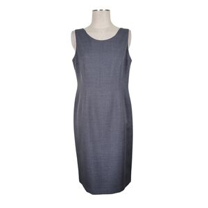 Kasper Sleeveless Sheath Dress in Charcoal Gray